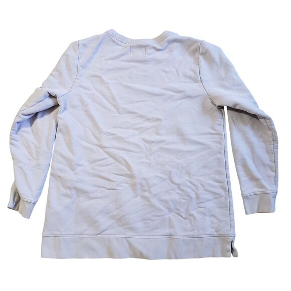 Lands End Womens Lavender Crewneck Sweatshirt Size M Vintage 90s Athleisure - Picture 2 of 6